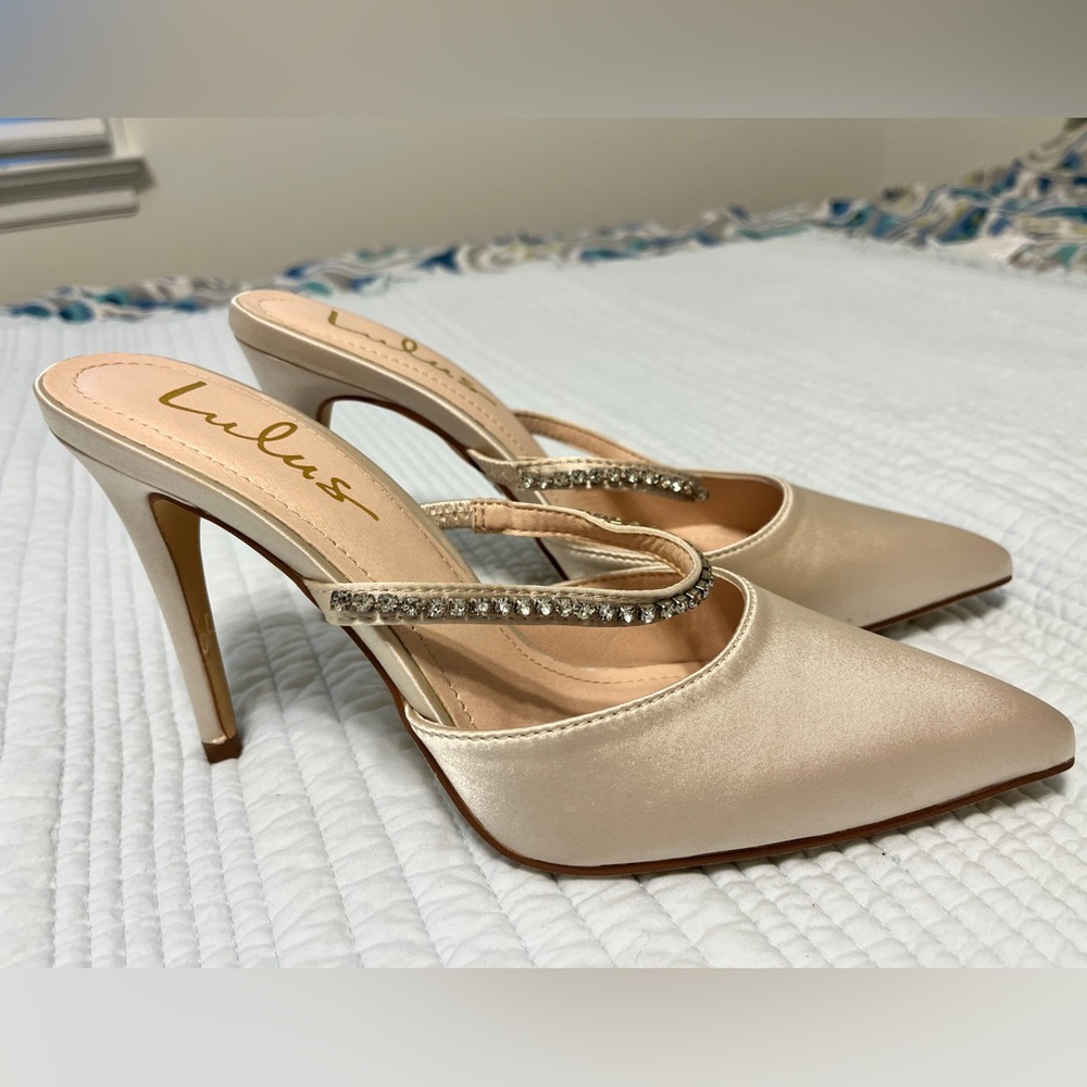 Lulu’s Ivory Wedding Heels